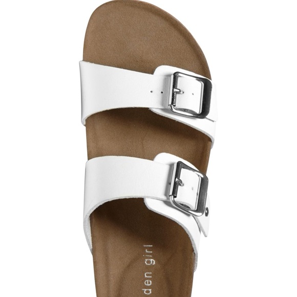 madden girl white sandals